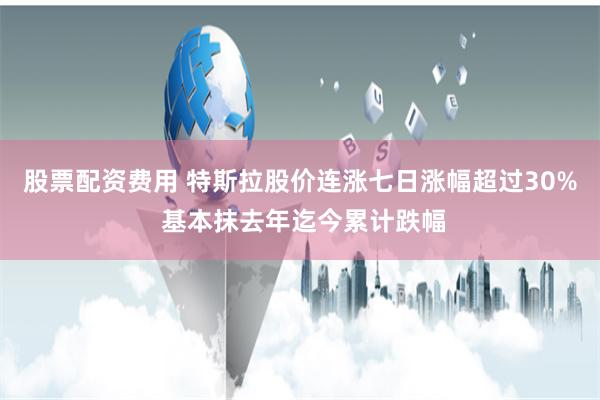 股票配资费用 特斯拉股价连涨七日涨幅超过30% 基本抹去年迄今累计跌幅